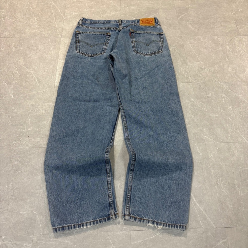 Levis 550 Relaxed Fit Blue Denim Jeans Mens 34x32 Medium Wash 4747